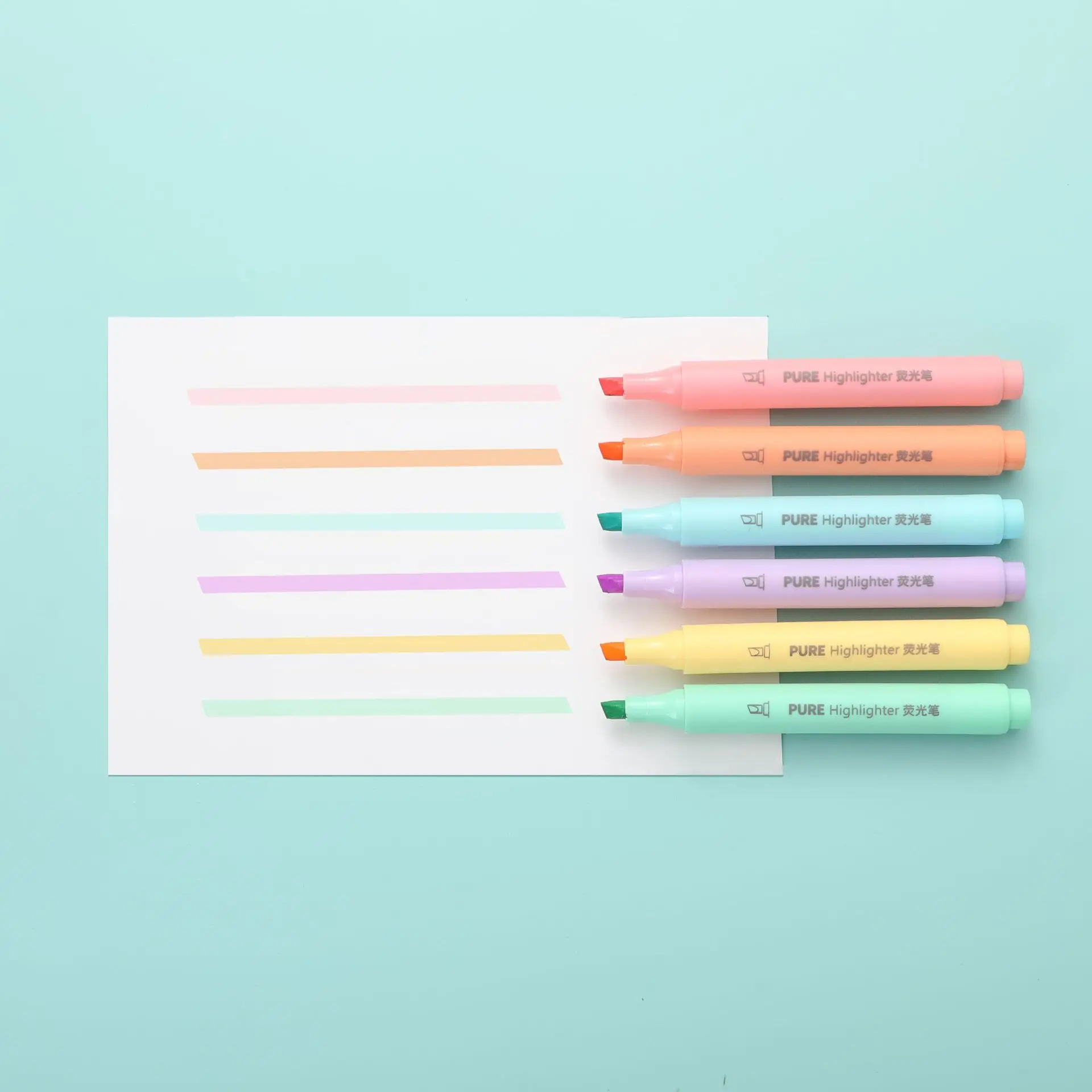 6 قطعة/المجموعة الباستيل اللون - مراجعة Pastel Highlighter Set Double Ended وسعره
