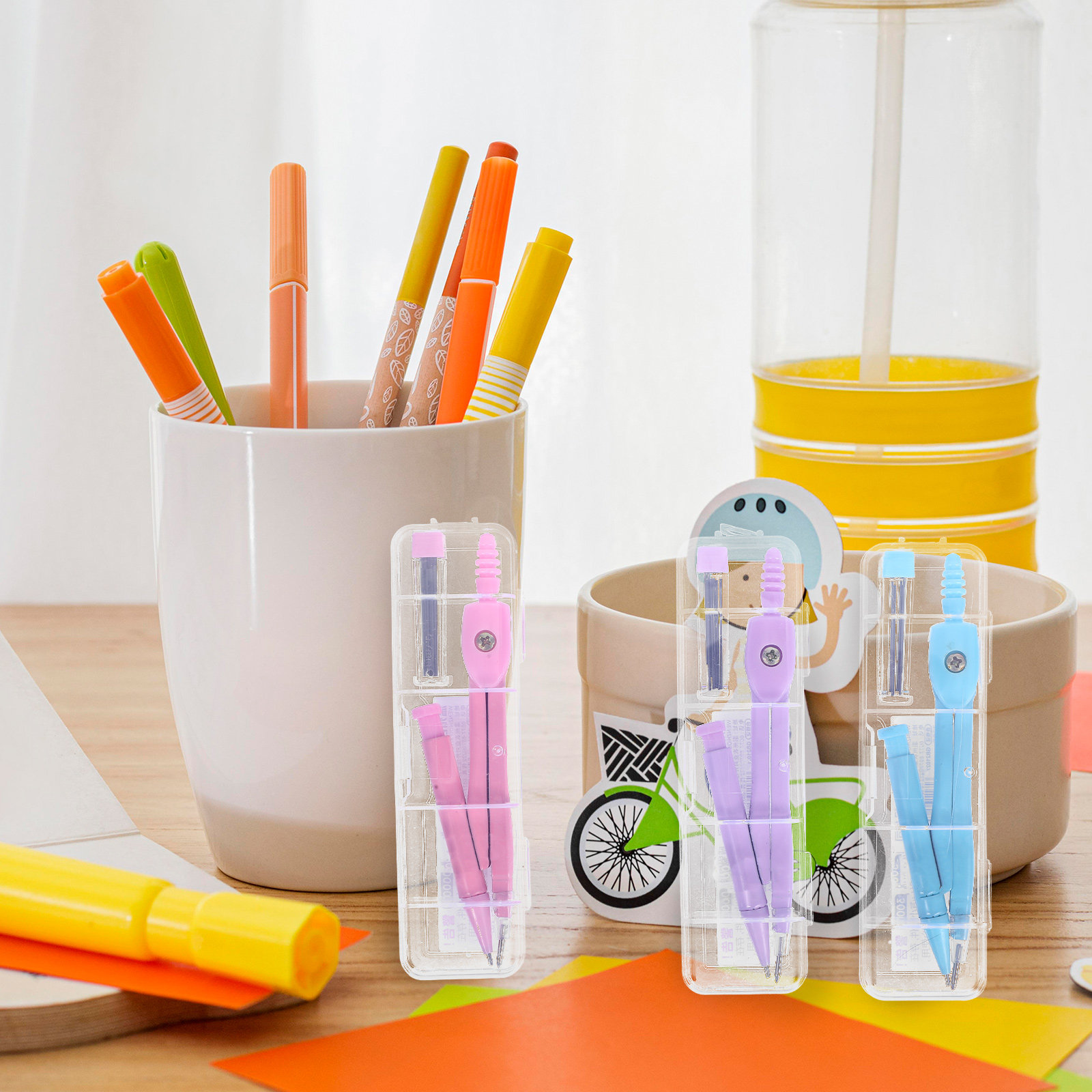 مجموعة أدوات رسم هندسية تتضمن  - مراجعة Math Geometry Set With Compass وسعره